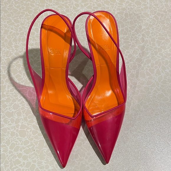 Zara Shoes - Zara Women's Vibrant Pink Heels